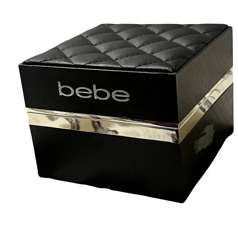 Bebe silver-tone watch and bracelet set embellished with crystals